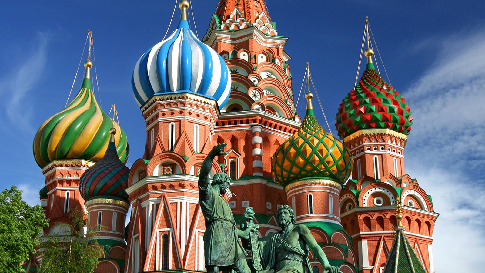 Close up of St. Basil's Cathedral on Red Square in Moscow, Russia