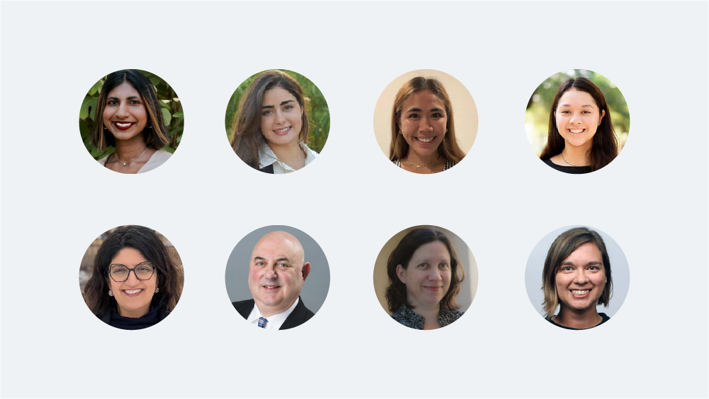 Team headshots for the project "Fostering Green Entrepreneurialism: A Comparison of Water Conservation Practices and Behaviors in Jordan and Texas."